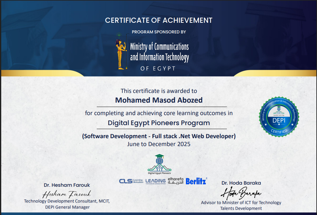 Full Stack Development Certificate